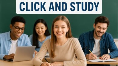 click and study